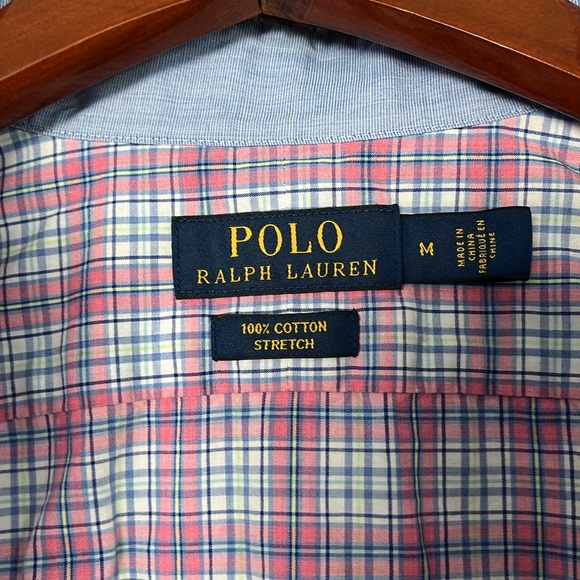 Men’s Polo Ralph Lauren Pink Button Down Shirt Size Medium - Picture 2 of 4